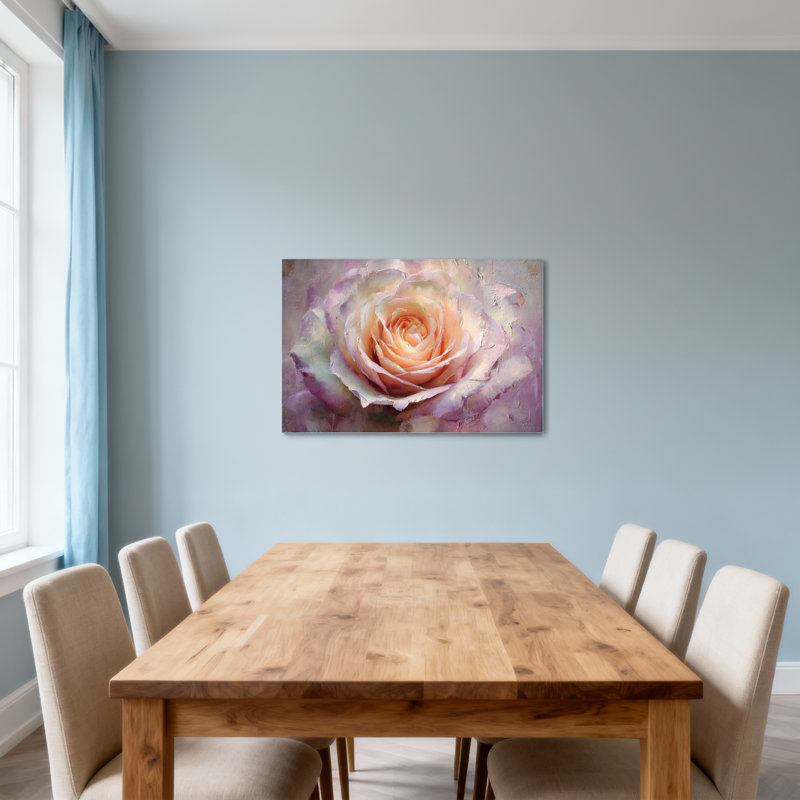 Plantes et fleurs rose pastel, H 12 po x l 18 po