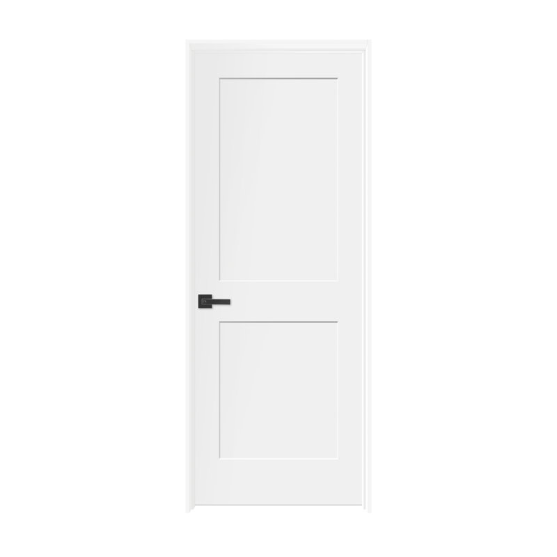 (Pré-verrouillé) Porte intérieure pré-montée à 2 panneaux avec montants de porte de 4/9 / 16 po, Gauche, 36 po x 80 po