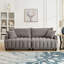 Canapé-lit futon, canapé-lit futon confortable avec 2 coussins carrés, canapé-lit convertible avec dossier réglable-1691933655