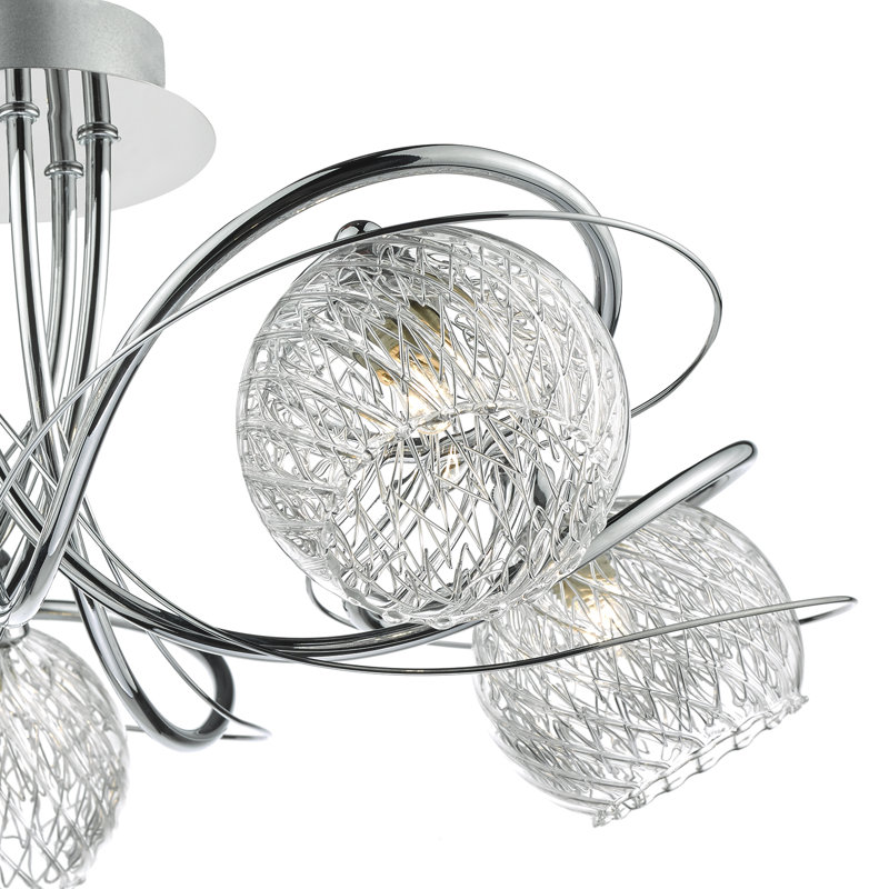 Glass Semi Flush Mount