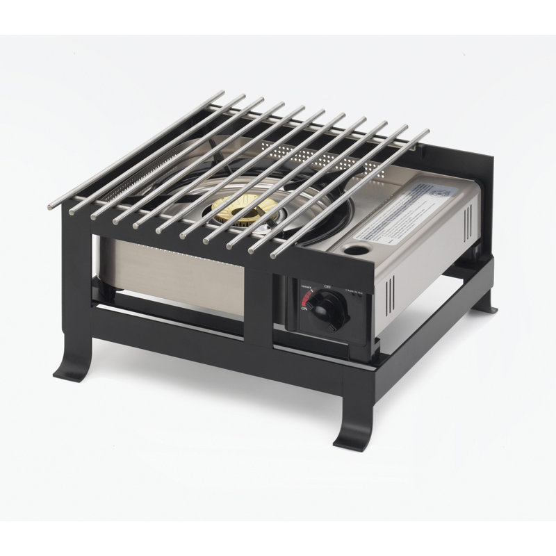 Soho Steel Butane Burner Frame - 14" X 13 3/4" X 7 1/4", Black
