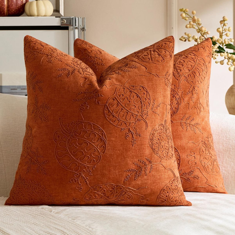 Housse de coussin Halloween, Orange Pumpkin
