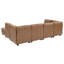 Canapé modulaire rembourré 120 po avec repose-pieds détachable 120 po, canapé d'angle en forme de L reconfigurable, canapé modulaire rembourré à 8 sièges pour 8 personnes-874095869