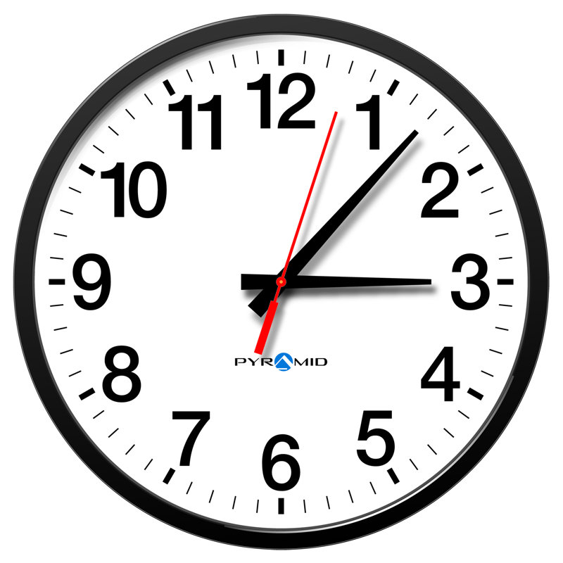 Pyramid Wall Clock