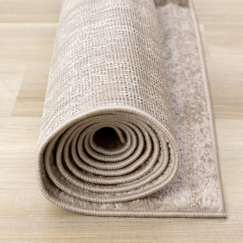 Tapis à motif géométrique moderne abstrait Traeton, Rectangle 5 pi 3 po x 7 pi 7 po