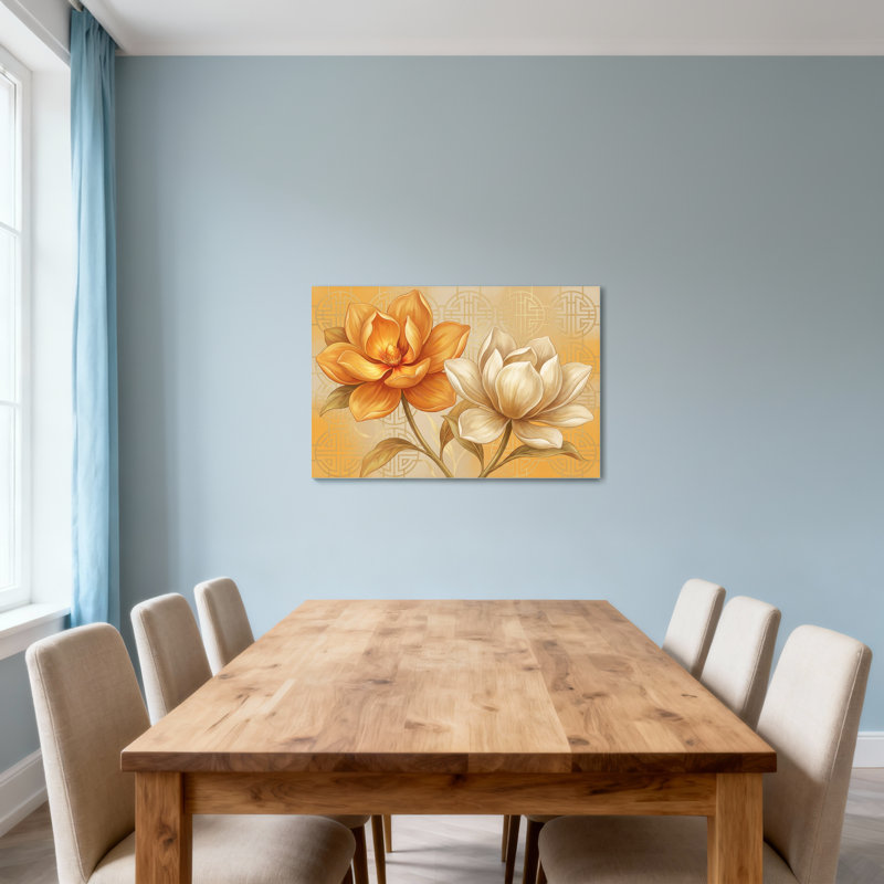 Plantes et fleurs, magnolia doré, impression de motifs floraux, H 12 po x l 18 po