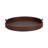 Round Vegan Leather Tray with Handles-1224659265