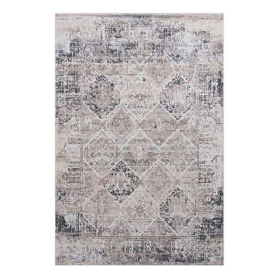 Collection Cream /Traditional Non-Shedding Living Room Bedroom Dining Home Office Stylish And Stain Resistant Area Rug