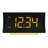 Modern & Contemporary Digital Plastic / Acrylic Electric Tabletop Clock with Alarm in Black
