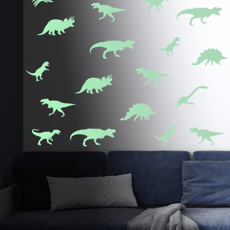 Adhésif décoratif dinosaure brillant