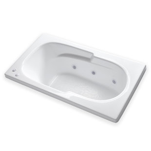 60'' x 32'' Drop-In Whirlpool Acrylic Bathtub