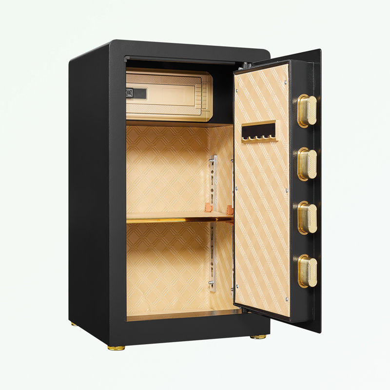 Steel Safe with Security Lock, Smart Alert System and Removable Shelf