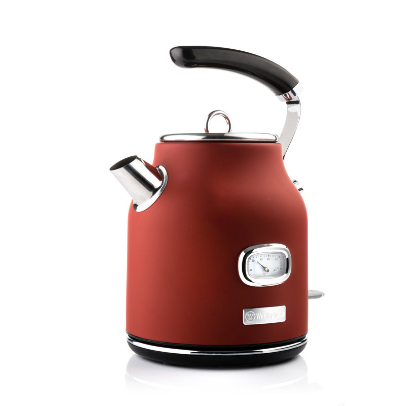 Westinghouse 1.7L Stainless Steel Electric Tea Kettle, Red