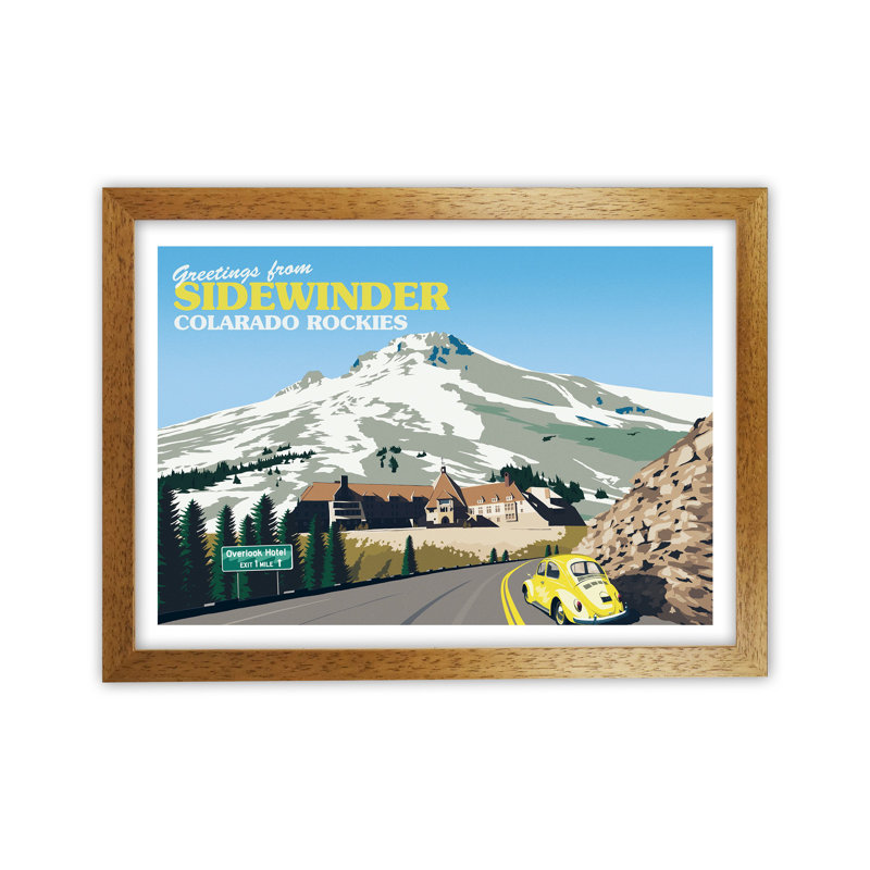 Overlook Hotel by Richard O'Neill - Print, Brown Framed, 34cm H x 46cm W x 3cm D