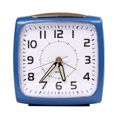 Analog Quartz movement / Crystal Tabletop Clock with Alarm