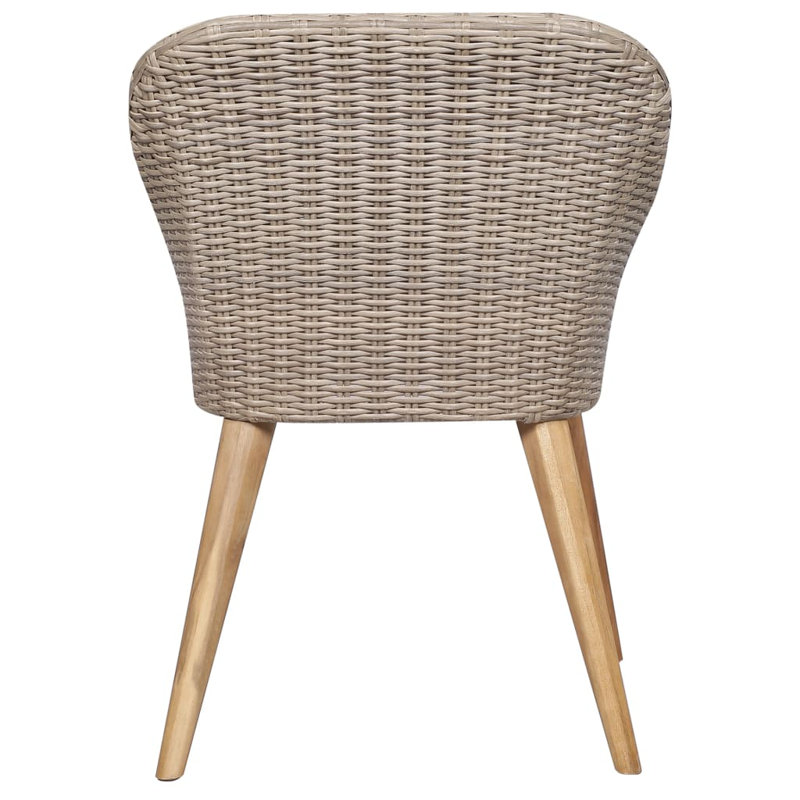 Ensemble de salle à manger d'extérieur, l 35,4 po x L 78,7 po x H 29,1 po, Gris, 6