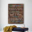 Art textuel sur toile tendue Classroom Rules-31597648
