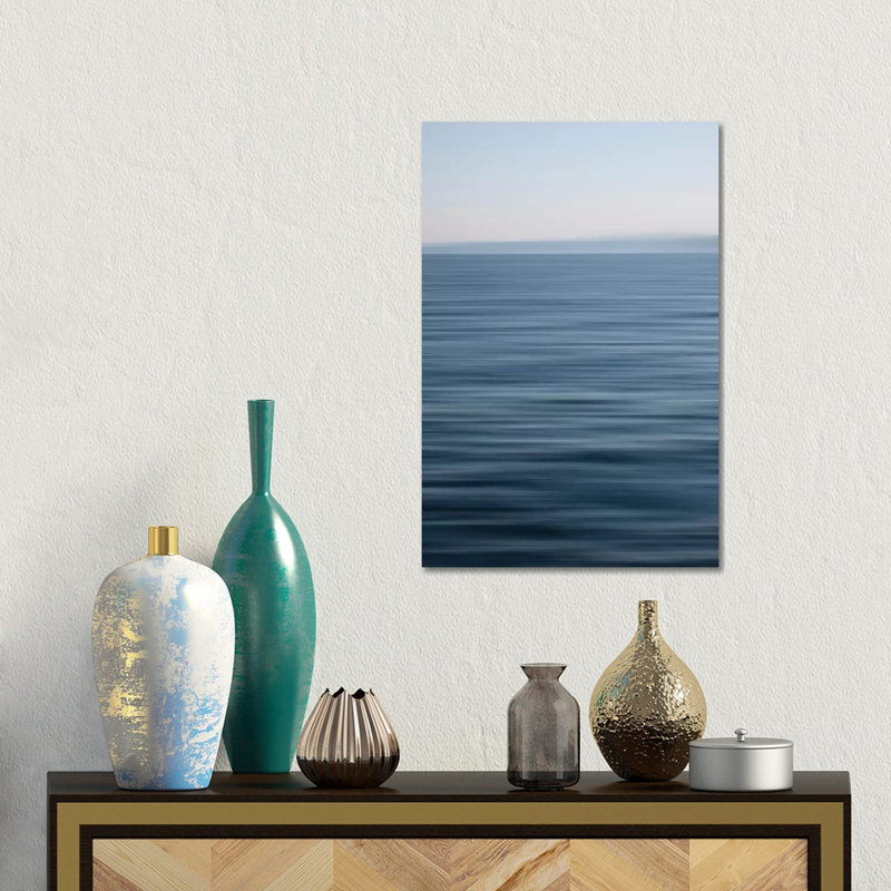 Abstract Blue Horizon by Savanah Plank - Wrapped Canvas Gallery-Wrapped Canvas Giclée, 45.72cm H x 30.48cm W
