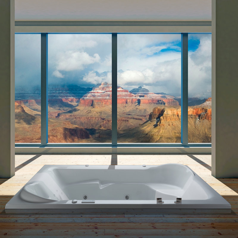 Siesta 79.5" Air Bathtub, White
