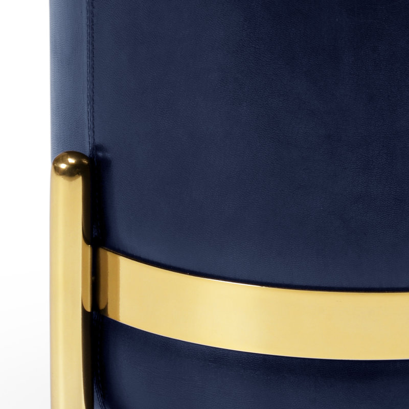 Tabouret de coiffeuse en acier inoxydable Bruce