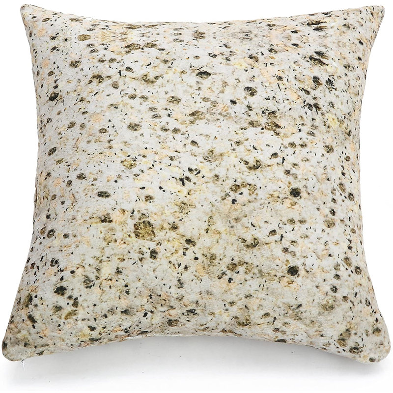 Abstract Beige Square Cushion