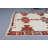 Vintage Turkish Handmade Runner Rug with Geometric Patterns in Warm Red Tones