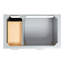 Meuble-lavabo simple 36 po avec plateau en marbre blanc de Carrare Abbate-85364160