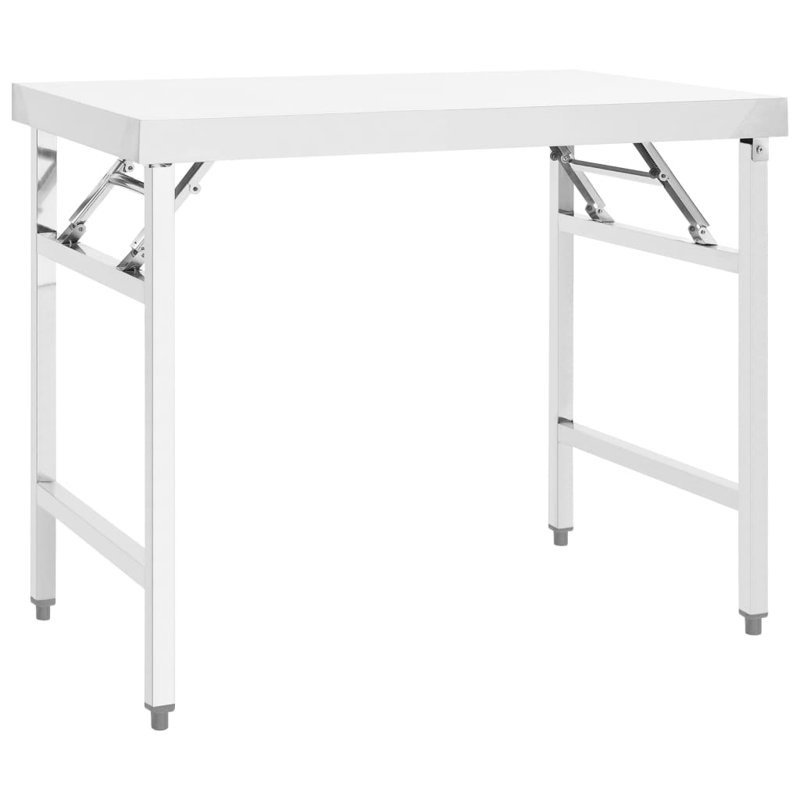 Bruckmann Rectangular Metal Folding Outdoor Camping Table , cm W 60cm cm D, 80cm H x 100cm W x 60cm D