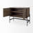 38" W Wood 2-Door Accent Cabinet