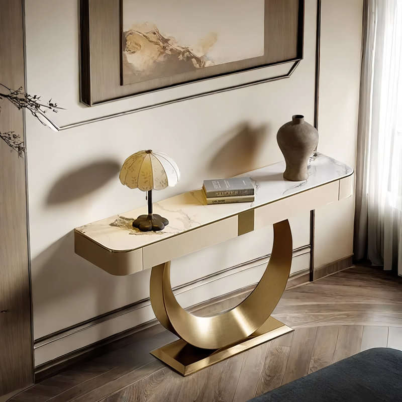 Luxury Style High-End  Entryway Console, 35" H x 59.1" W x 13.8" D