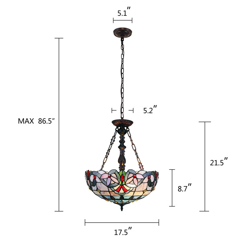 2 - Light Dark Bronze Single Pendant