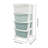 4 Drawer Storage Drawer with Wheels-5248886