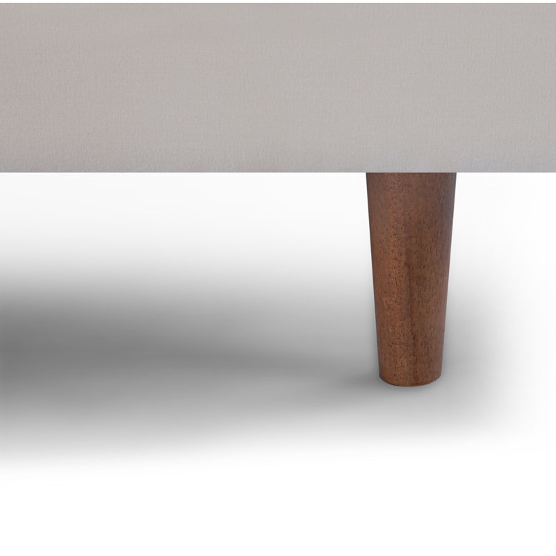 Canapé modulaire à méridienne rembourré Laguna, Orienté à droite (vu de face), Tissu performance natté crème