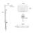 43.3" Thermostatic 4-Functions Complete Shower System with Rough in-Valve-98200010