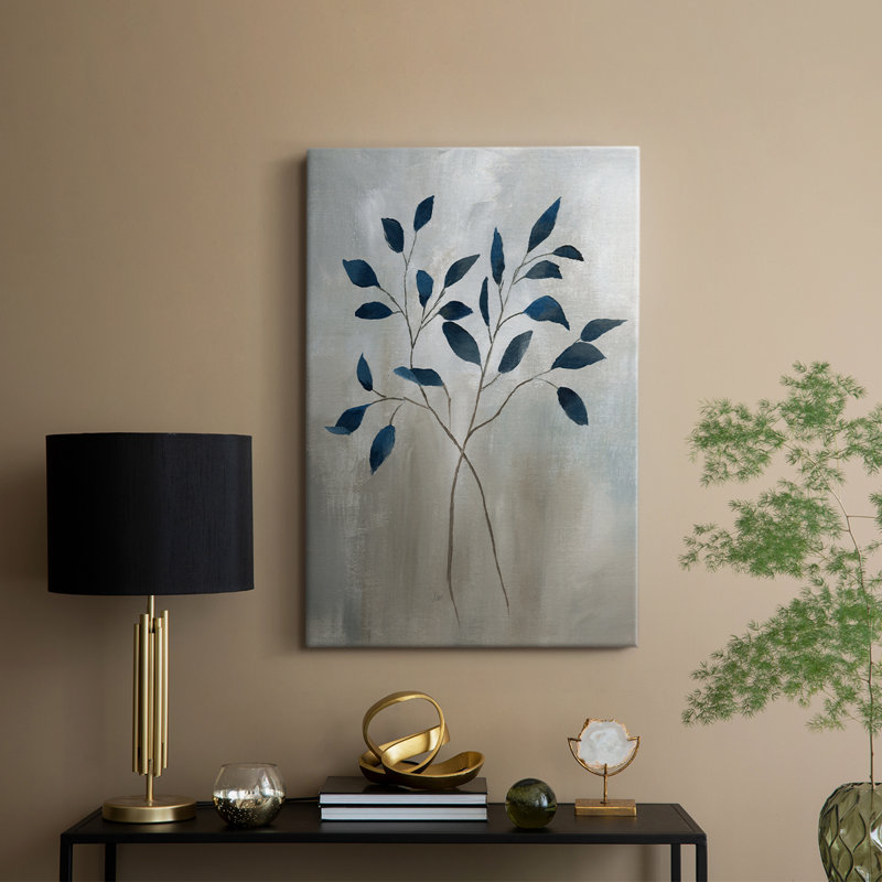 Indigo Foliage I - galerie sur mesure, H 18 po x l 12 po