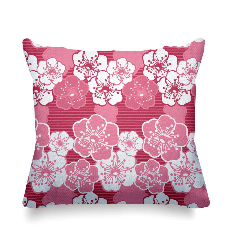 Housse et insert de coussin extérieur carré Gale, Rose, L 19 po x H 19 po