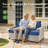 Wahkon 3 - Piece Outdoor Patio Sofa Wicker Modular Sectional Set With Lighted Coffee Table and Cushions-434701796