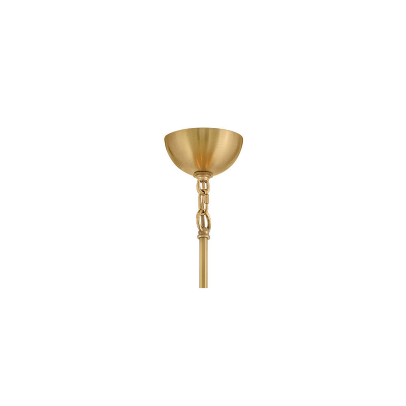 Perriand 40 - Light Chandelier, Unlacquered Brass, 38.5" H x 30" W x 30" D