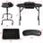 Folding Manicure Table with Lockable Wheels and Bag-1890880855