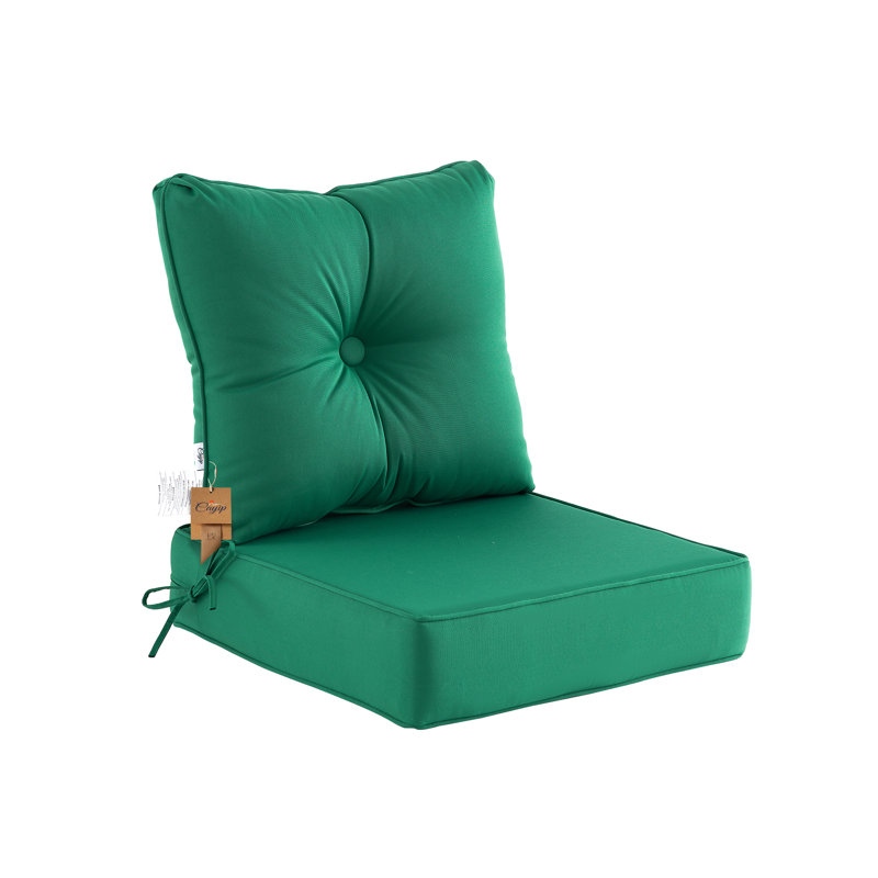 Outdoor 6'' Seat / Back Cushion, Green