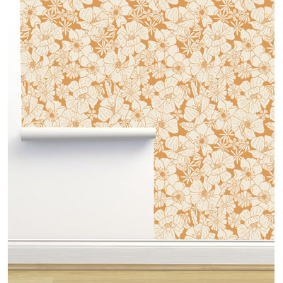 Neritan Peel & Stick Floral Wallpaper