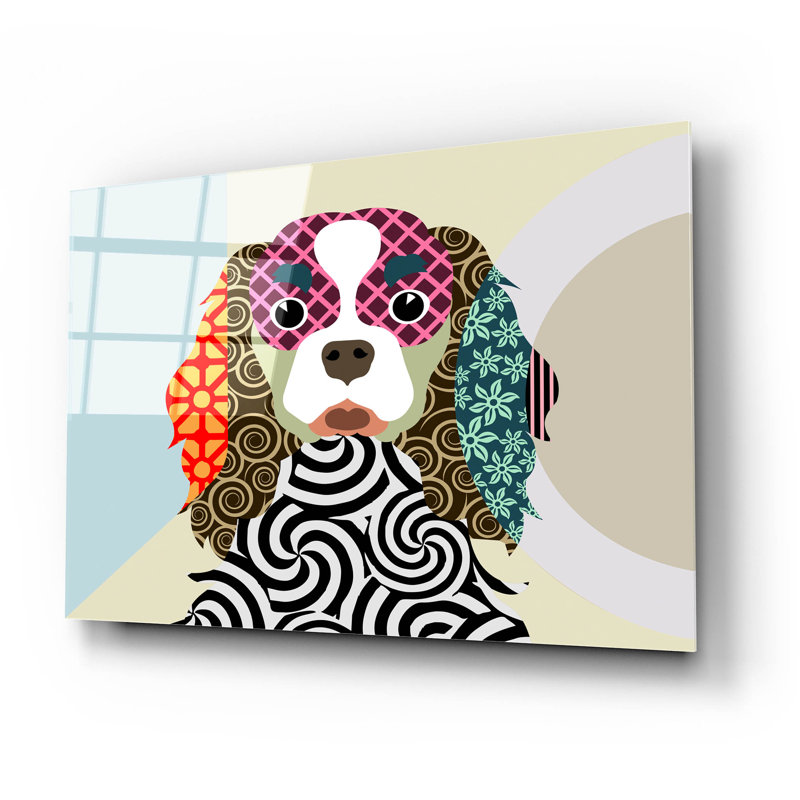 «Cavalier King Charles Spaniel» par Lanre Adefioyue, H 16 po x l 24 po x P 0,2 po
