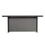 Table basse d'extérieur rectangulaire en aluminium