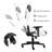 Inbox Zero Adjustable Ergonomic Swiveling PC & Racing Game Chair-659551747