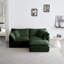 Canapé en chenille deux places avec 1 repose-pieds-1943280891-1943280894-1943280890