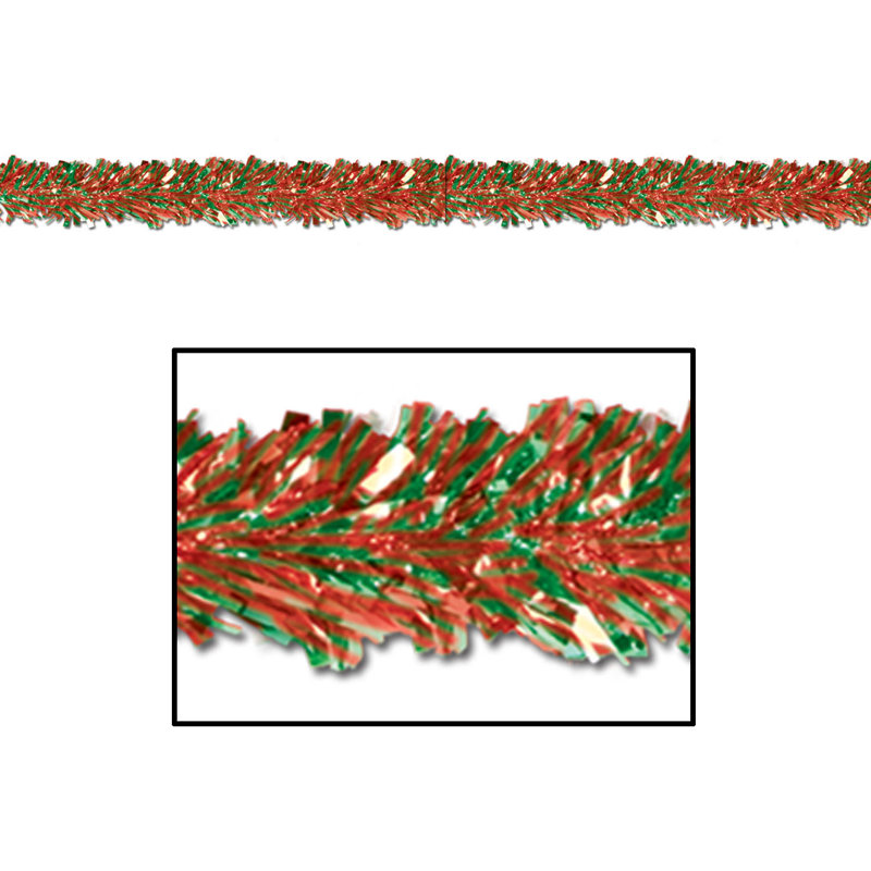 Tinsel rouge vert 15 pi