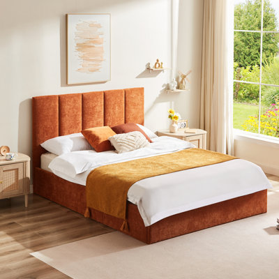 Upholstered  Lift Up Storage Bed