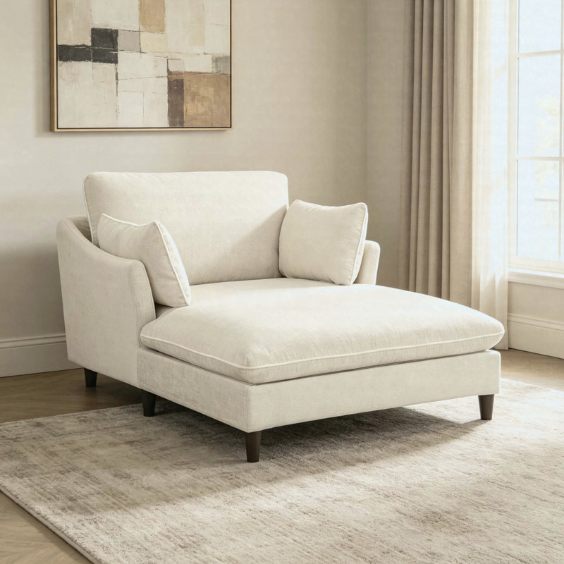 Canapé-lit 51,2 po Modern, Beige