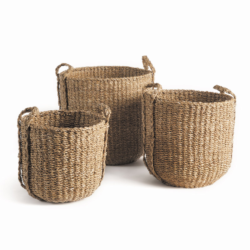 3 Piece Seagrass Basket Set