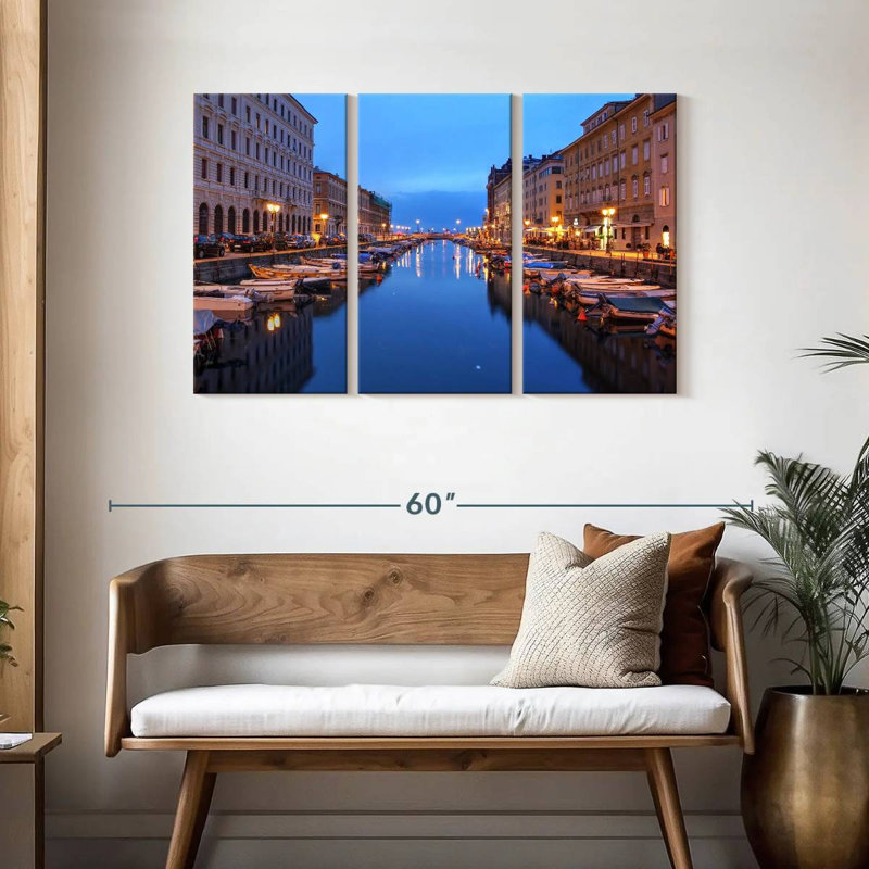 Sebbie Trieste, canal de l'Italie, H 28 po x l 45 po